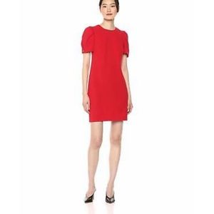 Calvin Klein Puff Sleeve Sheath Dress